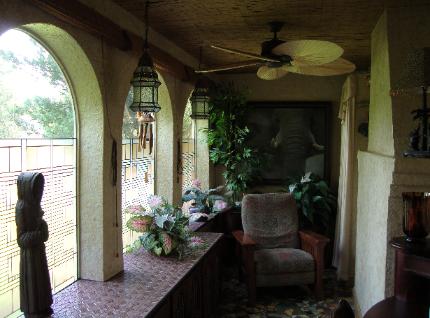 View into office from doorway, looking West