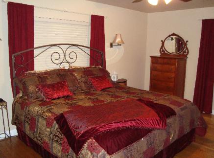 Master Bedroom.  Quite large; this is King sized bed.
