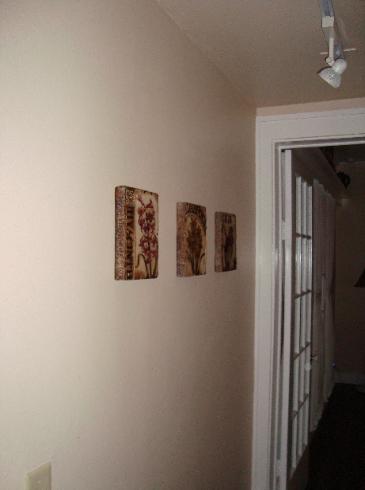 Hallway looking West into bedroom/office.  